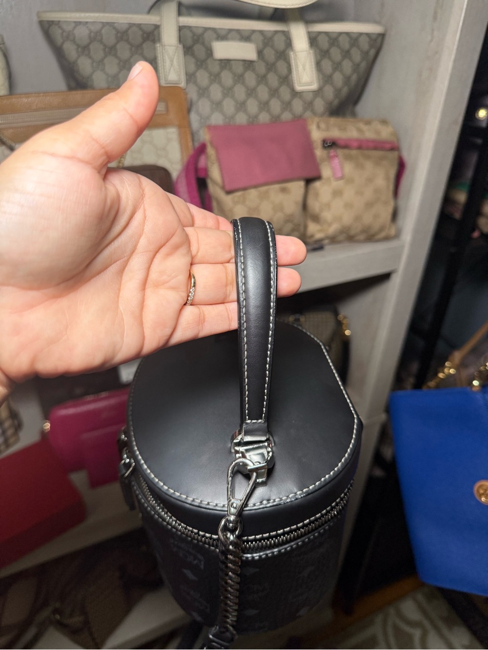 MCM Visetos Cylinder Bag - Picture 16 of 16